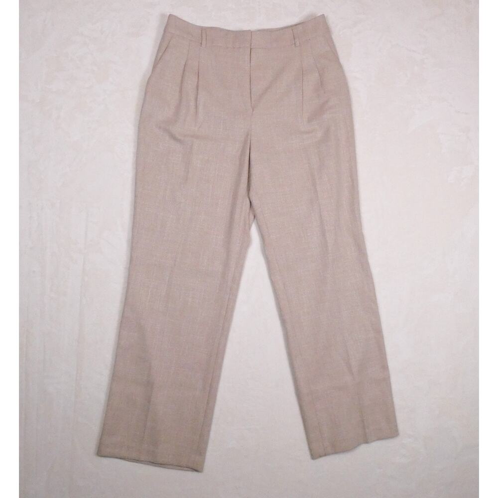 House of Harlow 1960 Straight Leg Tweed Trousers Size 12 Boho 70s Office Pants